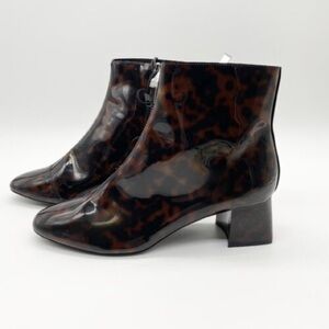 Zara Tortoiseshell Ankle Booties